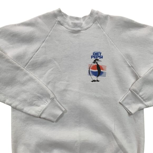 Vintage 1990 Diet Pepsi Crewneck Sweatshirt Size L Unisex - Picture 1 of 7